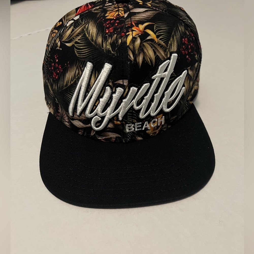 Myrtle Beach South Carolina Hat SnapBack Baseball Cap Palm Logo Adjustable Size